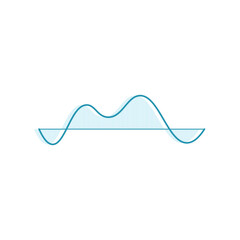 modern sound wave logo premium template