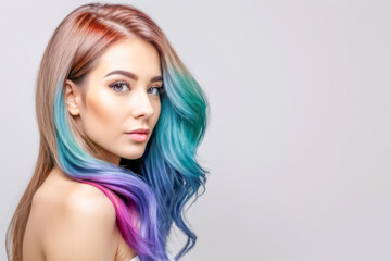 Fototapeta premium salon hair styling and coloring concepts 