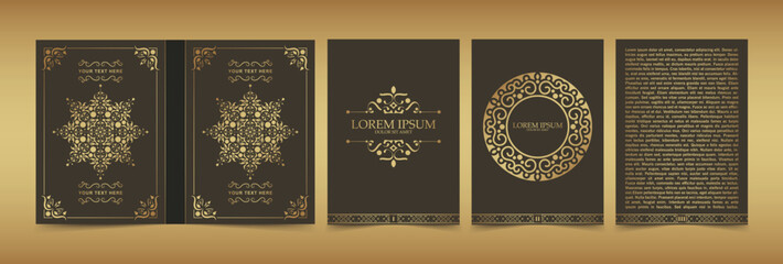 Premium ornamental book cover design