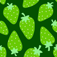 Fruit seamless strawberry pattern for fabrics and textiles and packaging and gifts and cards and linens