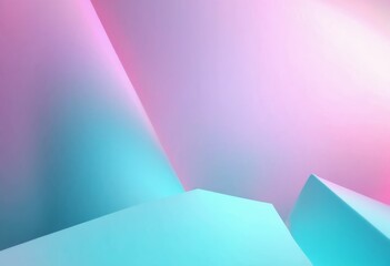 Abstract light futuristic neon background with flowing pink and turquoise colours