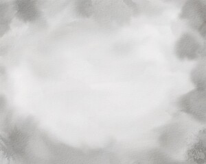 Black and white ink effect watercolor illustration. Abstract grey shades gradient watercolor background. Gray aquarelle painted paper textured canvas element for design, vintage card, retro template