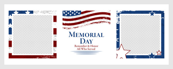 Memorial Day Social Media Template