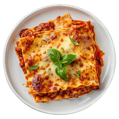 plate of lasagne