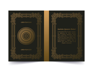 Premium ornamental book cover design