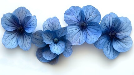 Harmonious Blue Flowers: A Celebration of Simple Beauty