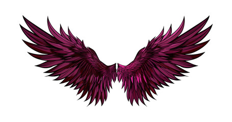 Obraz premium angel wings watercolor digital painting good quality