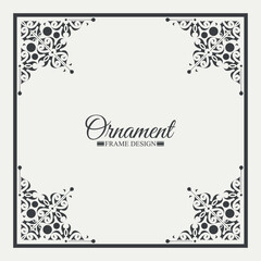 Elegant decorative frame design background