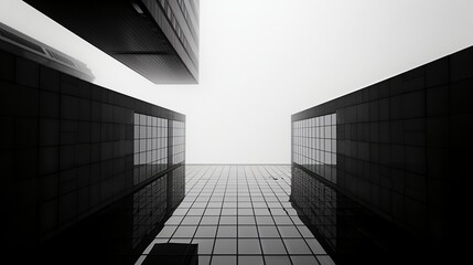 a group of tall buildings with windows