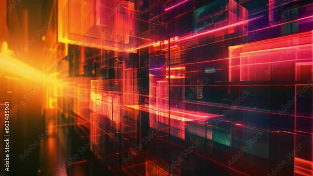 Poster A dynamic digital backdrop with an intense glow suggesting advanced technology or cyber environment.