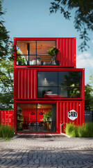 Eco-Friendly Transformation: A Scenic View of Contemporary Shipping Container Homes