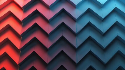 Red and blue chevron pattern, bold and stylish for contemporary themes