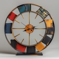 A minimalist clock symbolizing the efficiency of cargo delivery.