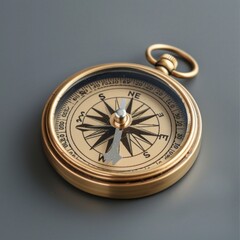 A minimalist compass symbolizing the navigation of cargo routes.