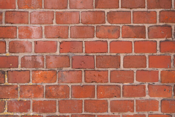 Obraz premium Wall made of modern red brick