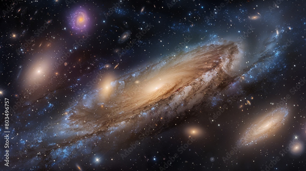 Wall mural the andromeda galaxy, also known as m31, is a spiral galaxy approximately 25 million light-years fro