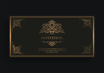 luxury invitation background style ornamental pattern