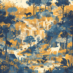 Bold and Colorful Animal-Themed Artwork - Perfect for Nature Lovers and Decor Enthusiasts