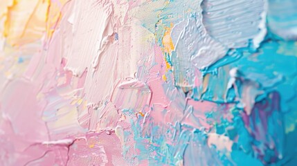 Pastel colors painting texture, pallet knife paint on canvas, oli paint background art concept