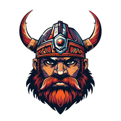 Viking warrior cartoon character