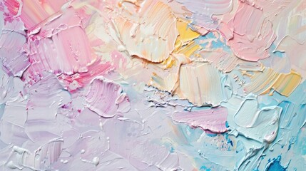 Pastel colors painting texture, pallet knife paint on canvas, oli paint background art concept