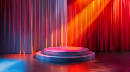 Colorful 3D Product Showcase Scene