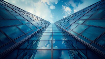 Obraz premium buildings and structures from unique angles to highlight their design and architectural character. generative ai