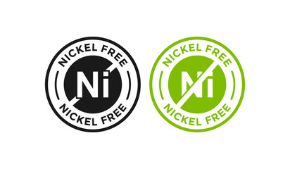 Nickel free logo badge