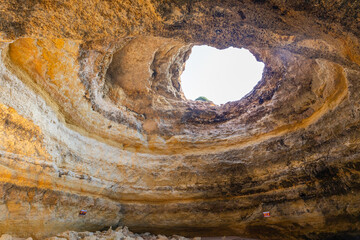 Benagil caves in Algarve Portugal. October 11, 2023.