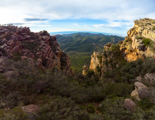 Mirador del Garbí, situado en Parque Natural de la Sierra Calderona (Valencia - España)
