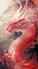 Fantasy art dragon design