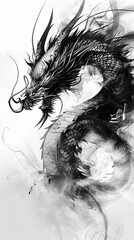 Fantasy art dragon design