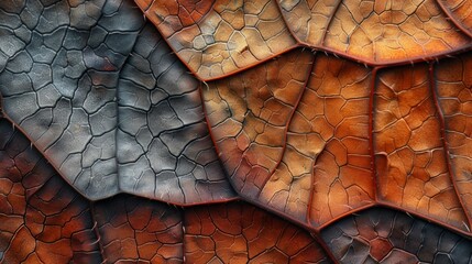 the veins of a leaf, the scales of a fish, or rock formations generative ai - obrazy, fototapety, plakaty