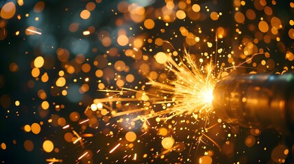 Obraz premium CNC laser cutting