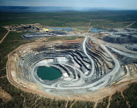 Uranium mine in Kakadu National park Northern Territory ,Australia .