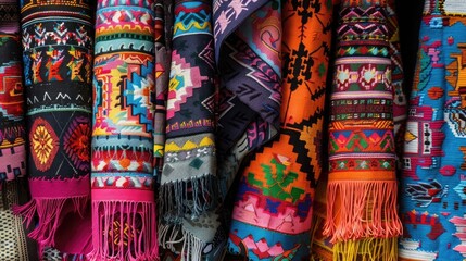 Expressive designs in traditional latino textiles