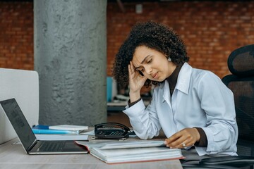 woman working on laptop