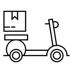 Shipping fast delivery man riding motorcycle icon 