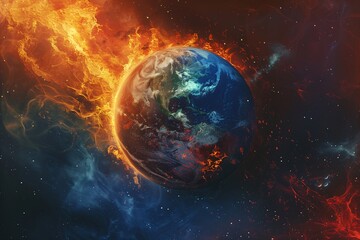 earth on fire