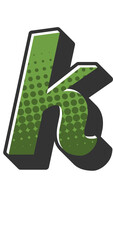 Comic Halftone Alphabet Letter and Number