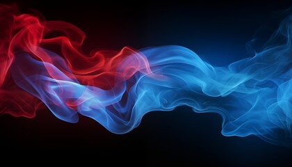 Obraz premium abstract blue red colorful smoke
