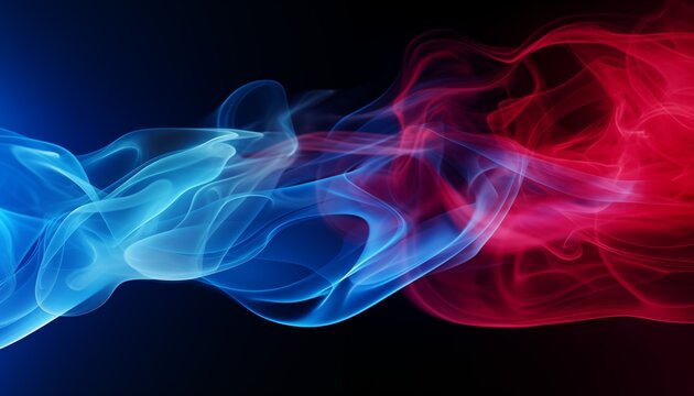 abstract blue red colorful smoke