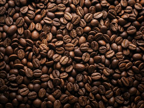 Sfondo texture chicchi di caff&egrave;
