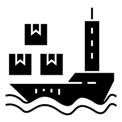 cargo ship icon. sea transportation symbols. oil tanker and lng tanker