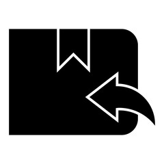 Box icon. Empty open shipping box or unboxing  icon. 