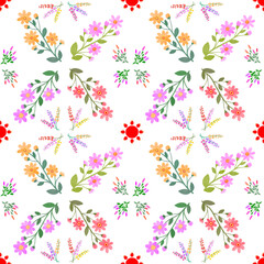 seamless pattern with flowers
