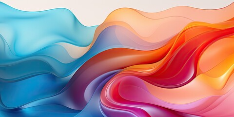 Vibrant abstract fluid art background
