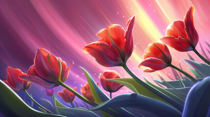 background anime flower nature botany Illustration design