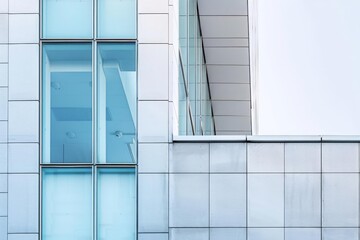 minimalist professional architectural photography clean lines and geometric shapes abstract building facade