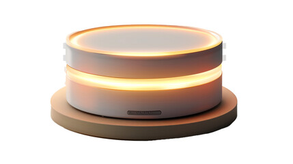 A smart bedside lamp with adjustable brightness on a transparent background. PNG format, This PNG file, with an isolated cutout object on a transparent background.